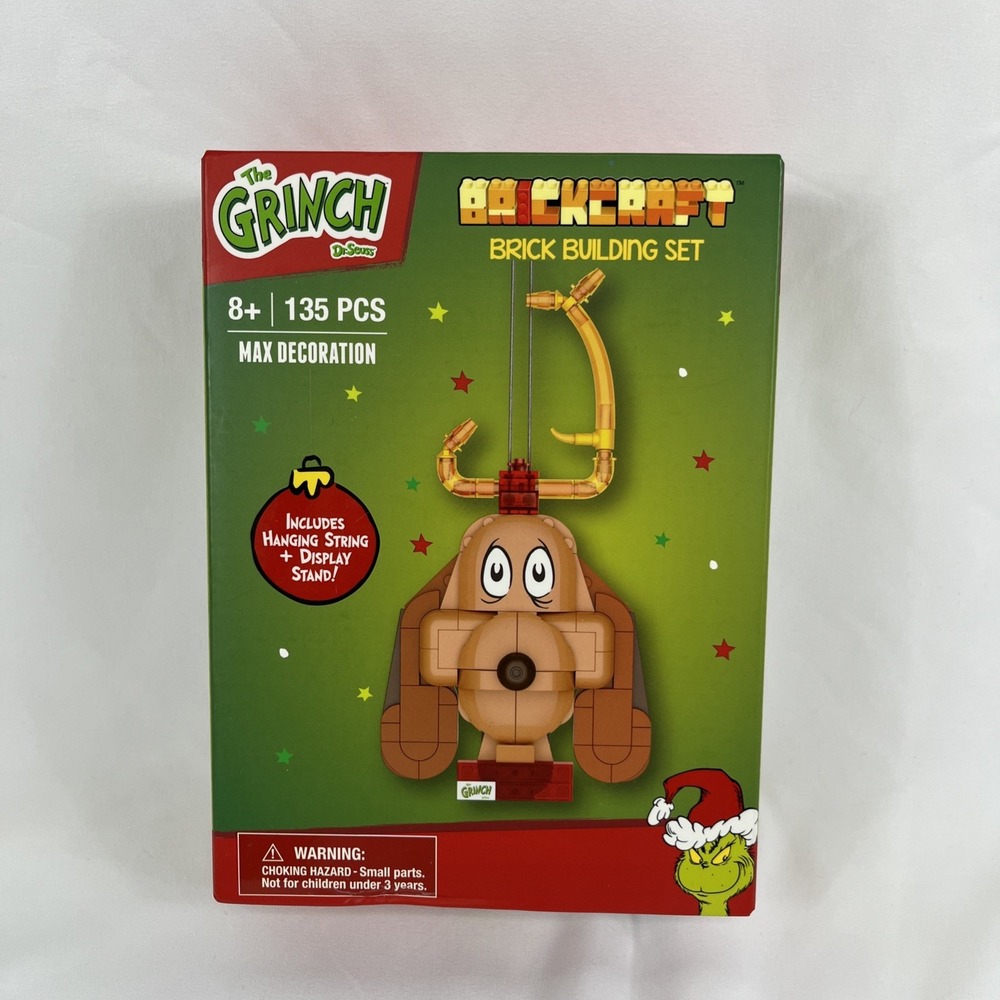 DR. SUESS The Grinch MAX Dog Brick Building Set 135 Pc BrickCraft Age 8+ NEW